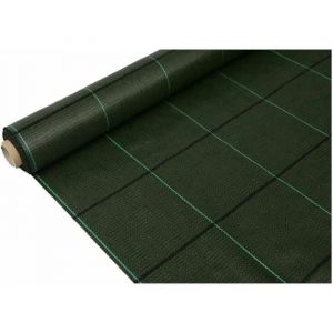 Filet Anti-Mauvaises Herbes - Fungo - 1 X 100 M - Poly&eacute;thyl&egrave;ne - Protection Uv - Vert - Neuf