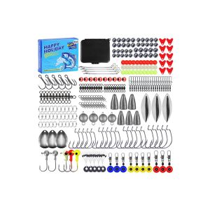Kit De Leurres De P&ecirc;che Avec App&acirc;ts Pour Crevettes, Br&egrave;mes, Bar Et Platyc&eacute;phales - Ensemble De 257 Pi&egrave;ces - Neuf