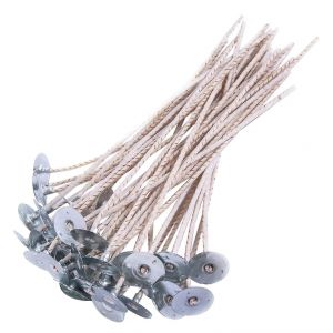 100pcs Eco Wicks Pour Bougies De Soja,8 Pouces Pré-Ciré Bougie Mèche Pour La Fabrication De Bougies,Mèche De Bougie Épaisse Haoyi - Neuf
