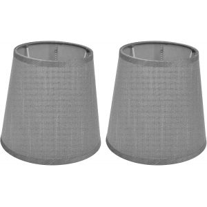 Abat-Jour Lampe De Table, Cylindrique Tissu Blanc E14, Lumière Douce Pour Salon Bureau Chambre, Abat-Jour Lampadaire Intérieur, Décoration Maison - Neuf