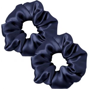 Chouchou En Soie 100% Elastiques Cheveux Femme Fille Bobbles Scrunchies Vsco Girl Elastique Cheveux Pure Soie Gros Chouchou Cheveux Soie Noir - Neuf
