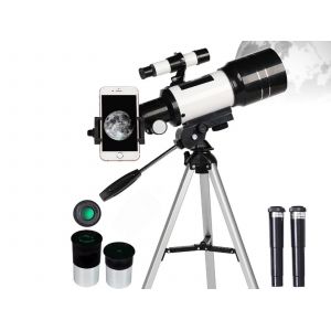 T&eacute;lescope r&eacute;fracteur 70 mm 150X avec tr&eacute;pied pour d&eacute;butants - Neuf