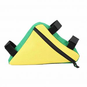 Selle Avant A Degagement Rapide, Accessoires De Velo, Tube Superieur, Triangle, Sac A Outils (Jaune Et Vert) - Neuf