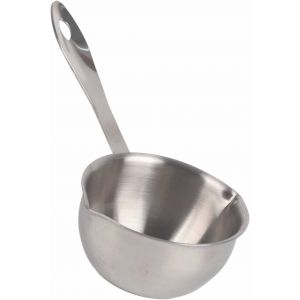 Letnerny-Petite Casserole À Lait, Mini Acier Inoxydable Chauffe Beurre Sauce Émaillée Double Bec Verseur Poignée Pot Plat Induction Fruits Café Fonte Soupe Poêle Chocolat Polyvalente Marmite(300ml) - Neuf