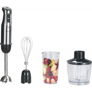 Mixeur Plongeant 1000W,Multifonction Avec 2 Gobelets Sans Bpa 600Ml/800Ml,Blender À Main Pour Smoothies,Glace,Café,Épices,Contrôle Simple,Verrouillage De Sécurité - Neuf
