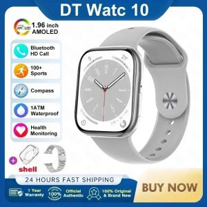 Original Pour Apple Dt Montre 10 Montre Intelligente Hommes Amoled 32Gb Mémoire Musique 3D Surround Bt Appel Étanche Smartwatch Femme 2025 Nouveau.Silver Steel.16Gb Dt Series 10 - Neuf