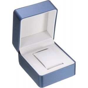 Kal-Boîte De Rangement Pour Montre Unique, En Cuir Pu Coffret De Rangement De Voyage Pour Montres Avec Coussin Amovible, Pour La Plupart Des Montres, Bleu - Neuf