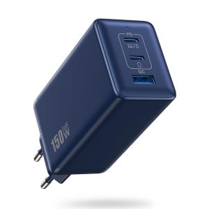 150W Chargeur Usb C, 3 Ports Pd+Pps 100W Chargeur Rapide Avec Gan Iv Tech Compact Prise Usb C Multiple Adaptateur Laptop Compatible Avec Macbook Pro/Air, I-Pad, Iphone16/15, Galaxy S24 Ultra, Dell Xp - Neuf
