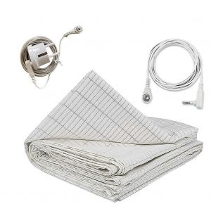 Feuille De Mise A La Terre 27 X 52 Pouces Materiau En Fibre D'argent Conductrice Doux Pour La Peau Et Confortable Ameliorer Sl - Neuf