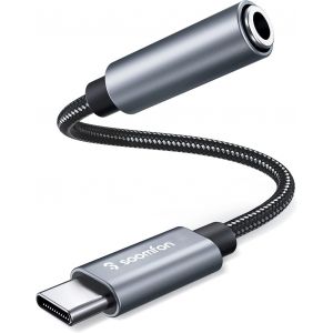 KALANKA-Adaptateur USB C Jack 3.5mm Adaptateur Audio Type C vers Prise Casque Auxiliaire 3,5 mm pour iPad Pro 2020, Galaxy S20+ 20 Note 20, Pixel 4 XL, OnePlus 8T 7T, Mate 40 Pro - Neuf