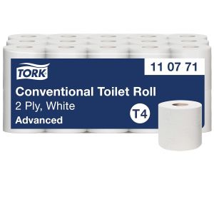 VornixorSarlshopPapier Toilette Rouleau traditionnel blanc T4, Advanced, 2 plis, 30 x 400 feuilles, 110771 - Neuf