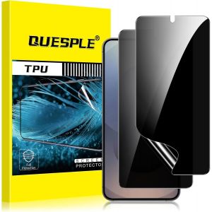 [2 Pièces] Protection Écran Anti Espion Pour Samsung Galaxy S25 Ultra 5g,3d Incurvé Couverture Complète Tpu Film De Confidentialité Protection En Écran,Compatible Avec Lecteur D`Empreinte - Neuf