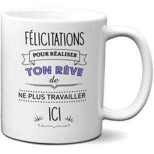 Eryi-Tasse-Mug Cadeau Collègue Travail - Félicitations Pour Ton Départ - Entreprise Départ Nouveau Job - Neuf