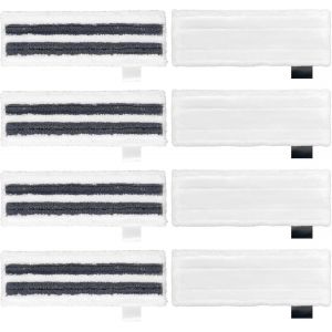 TIANYI-Lot de 8 Bonnette Nettoyeur Vapeur Pour Karcher SC3, SC4 Bonnettes Lingettes de Rechange Chiffons en Microfibre Lingettes Remplacement pour le Nettoyeur &agrave; Vapeur Serpillere Balai Vapeur - Neuf