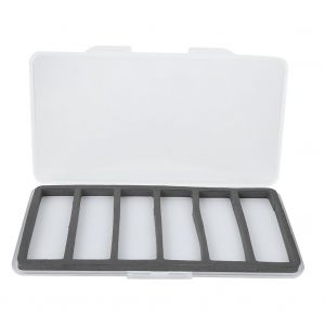BoîTe De Rangement MagnéTique Abs Pour PêChe à La Mouche, éTui Pour MatéRiel De Leurre Et HameçOn Avec Accessoires En Mousse, 6 Grilles - Neuf