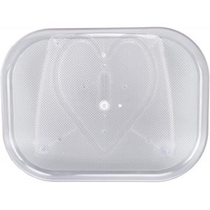 Sjzg-Plateau Tournant Pour R&eacute;frig&eacute;rateur, Organisateur Rotatif De R&eacute;frig&eacute;rateur, Support &Agrave; &Eacute;pices Rectangulaire Transparent, Plaque De Rangement De Condiments Pour Comptoir De Cuisine Domestique(L) - Neuf