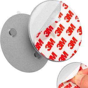 Jgd-3x Plaque Aimant&eacute;e Adh&eacute;sive Pour D&eacute;tecteur De Fum&eacute;e, Supports Magn&eacute;tiques Autocollants &Oslash; 70mm, Montage Magn&eacute;tique Pour D&eacute;tecteurs D'incendie - Neuf