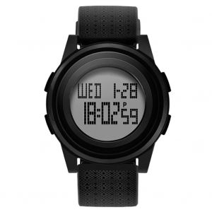 Sanda Led Montre &Eacute;lectronique Montre De Sport &Agrave; Affichage Num&eacute;rique &Eacute;tanche (Noir + Blanc) - Neuf