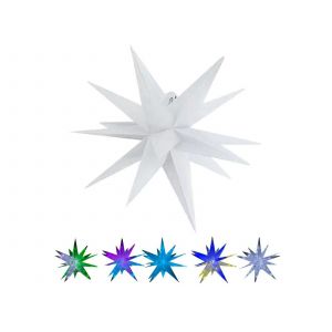 D&eacute;coration de No&euml;l lumineuse en forme d'&eacute;toile de Moravie de 25 cm, aliment&eacute;e par USB - Neuf