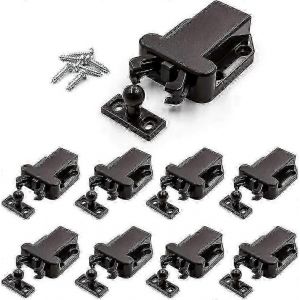 Pack de 8 Push Latch Latch Latch Safe Push LatchDispositif autobloquant à rebond Ouvrir la serrure Tiroir Armoire Catch Touch Latch Armoire Chambre - Neuf