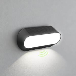 Luminaire Solaire Ext&eacute;rieur D&eacute;tecteur De Mouvement, Batterie 2000 Mah Rempla&ccedil;able, &Eacute;clairage S&eacute;curit&eacute;, &Eacute;tanche Ip65, Pour Portail, Jardin, Garage, Blanc - Neuf