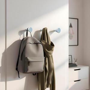 Patere Porte Manteau Mural Bleu - Pat&egrave;re Murale Deco Crochets Porte-Manteau Mural Design Chambre Moderne - Portemanteaux pour Entr&eacute;e Original Salle de Bain (Lot de 4 pat&egrave;res, bleu) - Neuf