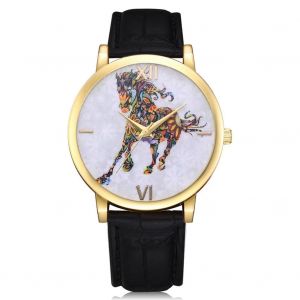 Lvpai Mode R&eacute;tro Rond Alliage Cuir Bande Quartz Femmes Montre-Bracelet (Noir) - Neuf