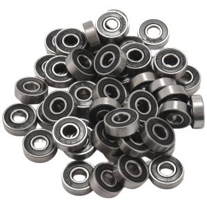50pcs/Set 608 Roulement À Billes Abec-5 8x22x7 Mm Rainure Profonde Acier Au Carbone Scellé - Neuf