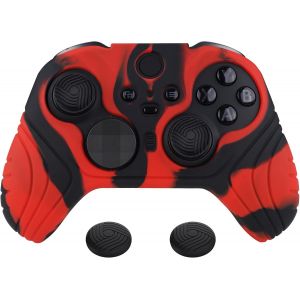 Pour Xbox Elite Series 2 Accessoires Coque Protection Pour Xbox Elite 2 Manette Housse Silicone Controller Cover Skin Avec Capuchon Joystick-Rouge&noir,&Eacute;dition Samoura&iuml; - Neuf