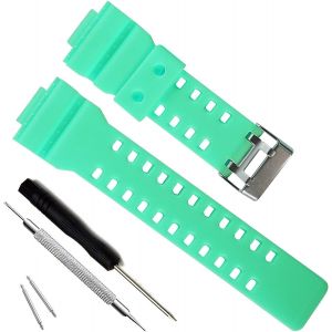 Kal-My Time Olibopo Natural Resin Replacement Watch Band Strap For Casio Mens G-Shock Gd120/Ga-100/Ga-110/Ga-100c - Neuf