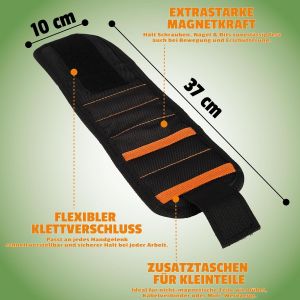 &reg; Bracelet Magn&eacute;tique Pour Homme ; Cadeau De F&ecirc;te Des P&egrave;res Pour Papa ; Bracelet Magn&eacute;tique Avec Aimants Pour Outils ; Cadeau Pratique Pour Les Artisans, Les Amateurs De Bricolage Et Les - Neuf