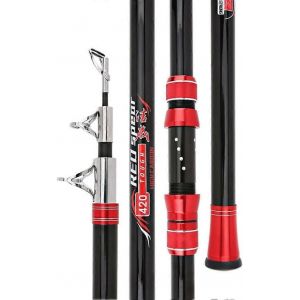 Canne A Peche Telescopique En Carbone Ultra-Resistante De 2,1 M A 4,5 M, 30 Kg, Pour Lancer Longue Distance De 100 M, Ideale Pour La Peche En Mer Ou En Bateau. - Neuf