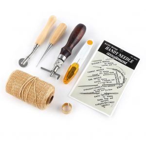 7pcs cuir Carft couture &agrave; la main outil de couture bricolage fil aiguille kit de rainurage - Neuf