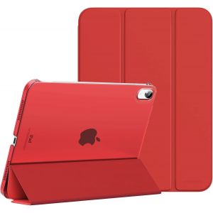 &Eacute;tui pour iPad (A16) 11e G&eacute;n&eacute;ration 11 Pouces en 2025, iPad 10e G&eacute;n&eacute;ration 10,9'' en 2022, &Eacute;tui Mince en PC Translucide pour iPad 11e G&eacute;n. avec Touch ID, Rouge - Neuf