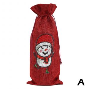 Forets sp&eacute;cial Bouteille de Vin Couvre Kit pour la Table de No&euml;l D&eacute;c - Neuf