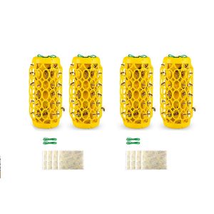 Pi&egrave;ges &agrave; gu&ecirc;pes suspendus d'ext&eacute;rieur avec papier collant et cordes - 4 pi&egrave;ges &agrave; insectes pour abeilles et mouches - Neuf