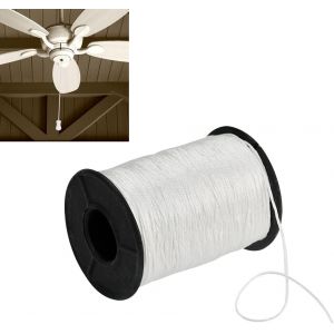 150 Verges/Roll Corde De Rideau En Polyéthylène Drisse 1mm Rouleau Blanc De Cordon Tressé Corde En Macramé Corde D'ombrage Tressé Pour Réparer Stores Romains Et Stores Corde Végétale Diy - Neuf