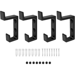 4 Pi&egrave;ces Crochet Mural,Crochet Porte,Crochet Porte Manteau,Permet De Suspendre Un Manteau,Un Chapeau,Des Cl&eacute;s,Une Serviette - Neuf