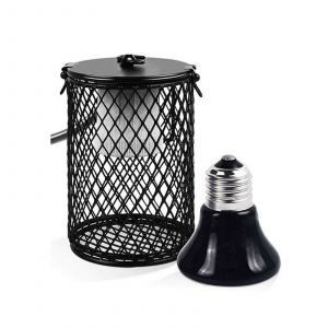 Hjlian (Demande De Vente Ebay) Lampe Chauffante En Ceramique Sans Lumiere Pour Perroquet De Compagnie Lampe Chauffante Pour Oiseau [Abat-Jour A Prise Standard Americaine + Tube Anti-Morsure + Mini Lampe En Ceramique 110v 100w] - Neuf
