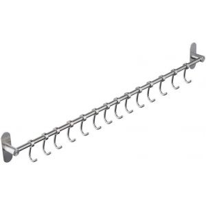 Chenquansarl-Ustensile À Suspendre Rack Avec 12 Crochets Amovibles À Ongles Gratuit Par , Mural En Acier Inoxydable Manteau Chapeau Rack Ustensile De Cuisine Crochets Cintres Dans De Cuisine Ou De Sa - Neuf