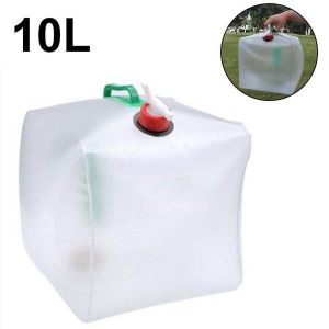 Bidon D'eau Pliable Et Portable Bran - 10 L/20 L En Pvc De Qualité Alimentaire, Écologique, Anti-Fuite, Idéal Pour Le Camping Et Les Activités En Extérieur - Neuf