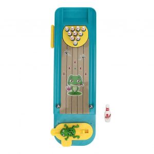 Jeu De Bureau De Bowling Marbre Lancement Jeu Jouets Catapulte Balle Jouet pour Hommes Femmes Enfants Adolescents Bleu - Neuf