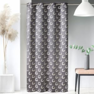 Rideau En Jacquard &Agrave; Imprim&eacute;s "Rosace - Neuf