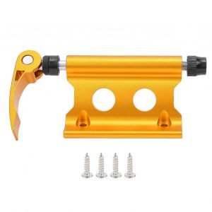 Support De Fourche De Vélo À Dégagement Rapide Bloc De Vélo Fourche Avant Clip Fixe Porte-Bagages Porte-Bagages Jaune - Neuf