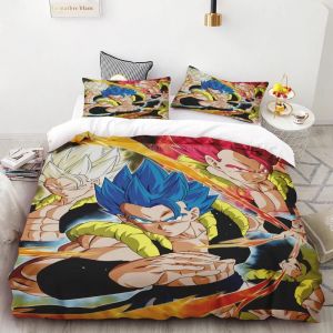 Housse De Couette Japonaise Anime Dragon Ball Son Goku Parure De Lit Pour Enfants Dessin Anime Enfants Garçon Chambre Simple Queen King Size Cadeau - Neuf