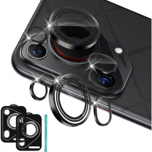 Protection De Lentille Pour Huawei Pura 70 Ultra Cam&eacute;ra Arri&egrave;re Protecteur, Individuel En Alliage Aluminium En Hd Verre Tremp&eacute; 9h, Anti Rayures Protector Cam&eacute;ra Pour Tout Coque, Noir - Neuf