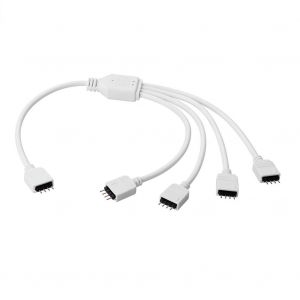 Sienoc 1-4 Distributeur Extension De Connecteur Cordon Câble Rgb Led Bande 4 Broches - Neuf