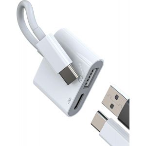 Lbgwp60-Adaptateur Usb C Vers Usb Otg 3.0 Pour Apple(2in1) Type C Alimentation Câble Splitter Pour Apple Iphone15 Type C Câble Sdoppiateur Android Convertisseur Compatible Pour Samsung Pour Ipad Char - Neuf