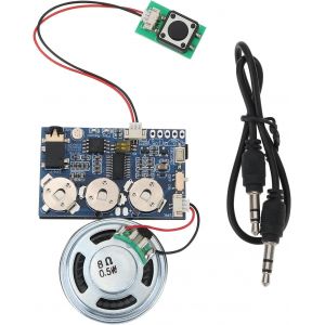 lbgwp60-1PcModule Vocal Enregistrable 49,9 X 31,1 Mm Module D'Enregistrement Vocal De 17 Minutes Avec Unité D'Enregistrement De Ligne Pour Carte De V?ux D'Anniversaire De Noël À Faire Soi-Même - Neuf