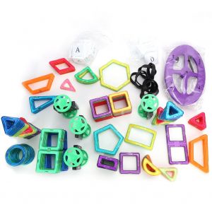 Blocs de construction magnetiques pour enfants, 224 pieces, jouet educatif intelligent en plastique - Neuf